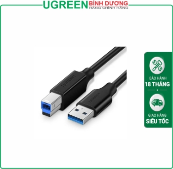 Cáp dữ liệu USB 3.0 cho máy in truyền dữ liệu từ máy tính ra máy in dài 2m Ugreen ( 10372)